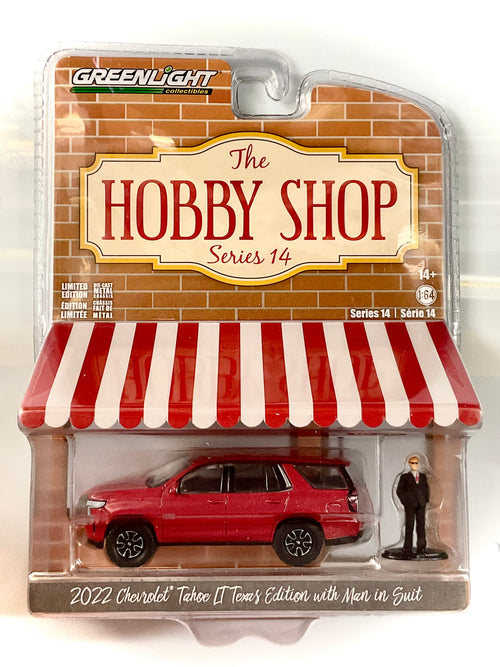 Chevrolet Tahoe 2022 Texas Edition Man in Suit 1:64 – Greenlight 97140-F