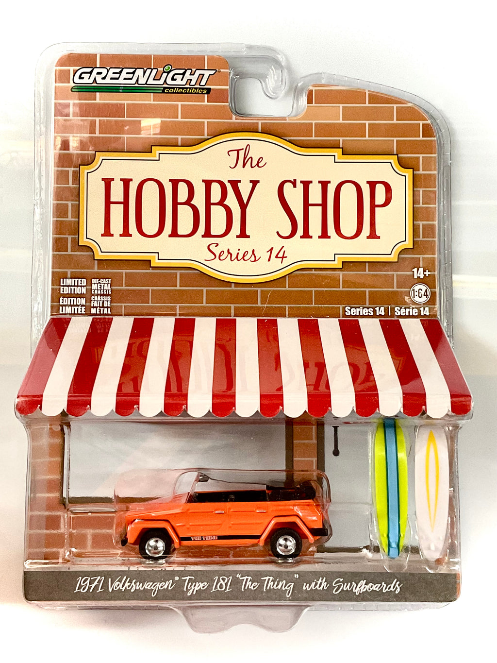 Volkswagen Type 181 1971 The Thing with Surfboards 1:64 – Greenlight 97140-C