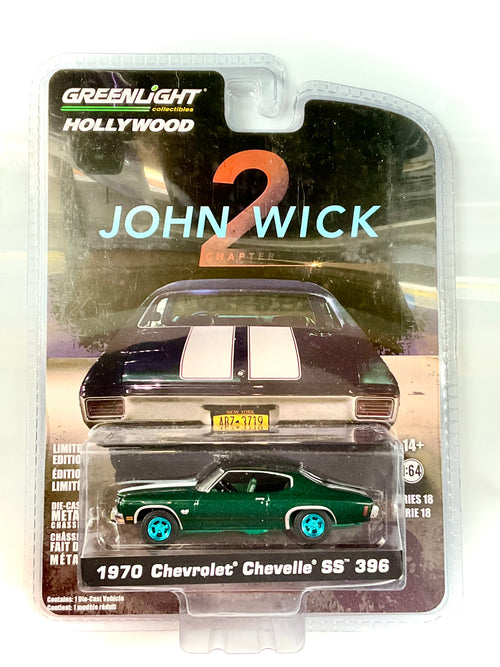 Chevrolet Chevelle SS 396 1970 John Wick 2 Blue Chrome 1:64 – Greenlight 44780-F