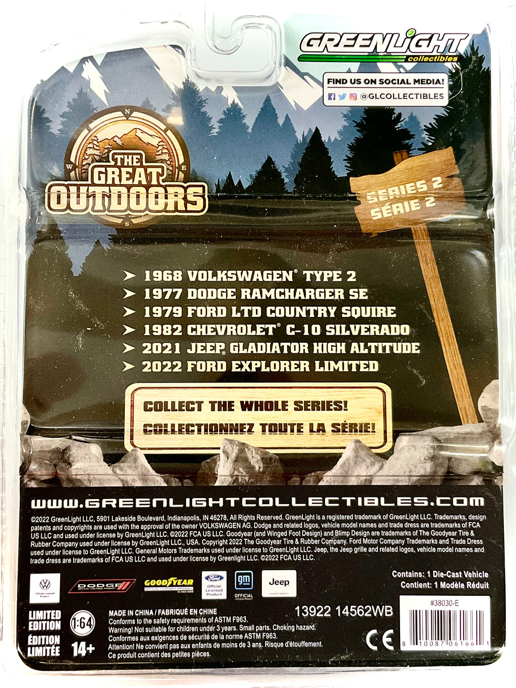 Jeep Gladiator High Altitude 2021 1:64 – Greenlight 38030-E -retro confezione