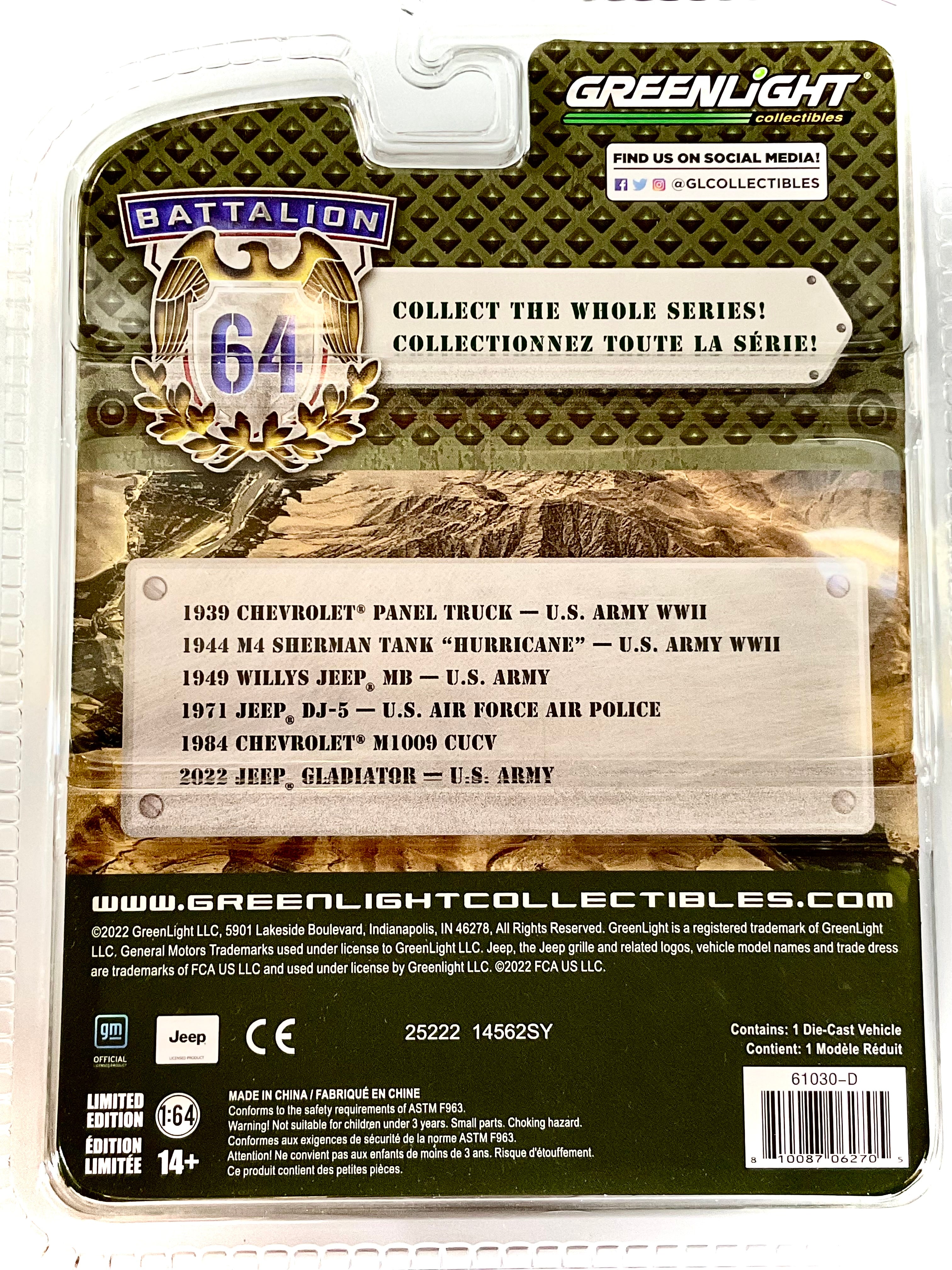 JEEP DJ-5 del 1971 , GREENLIGHT scala 1/64