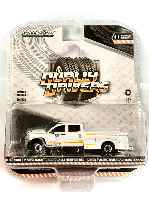 Chevrolet Silverado 3500 Dually Service Bed Union Pacific Railroad 1:64 – Greenlight 46110-C