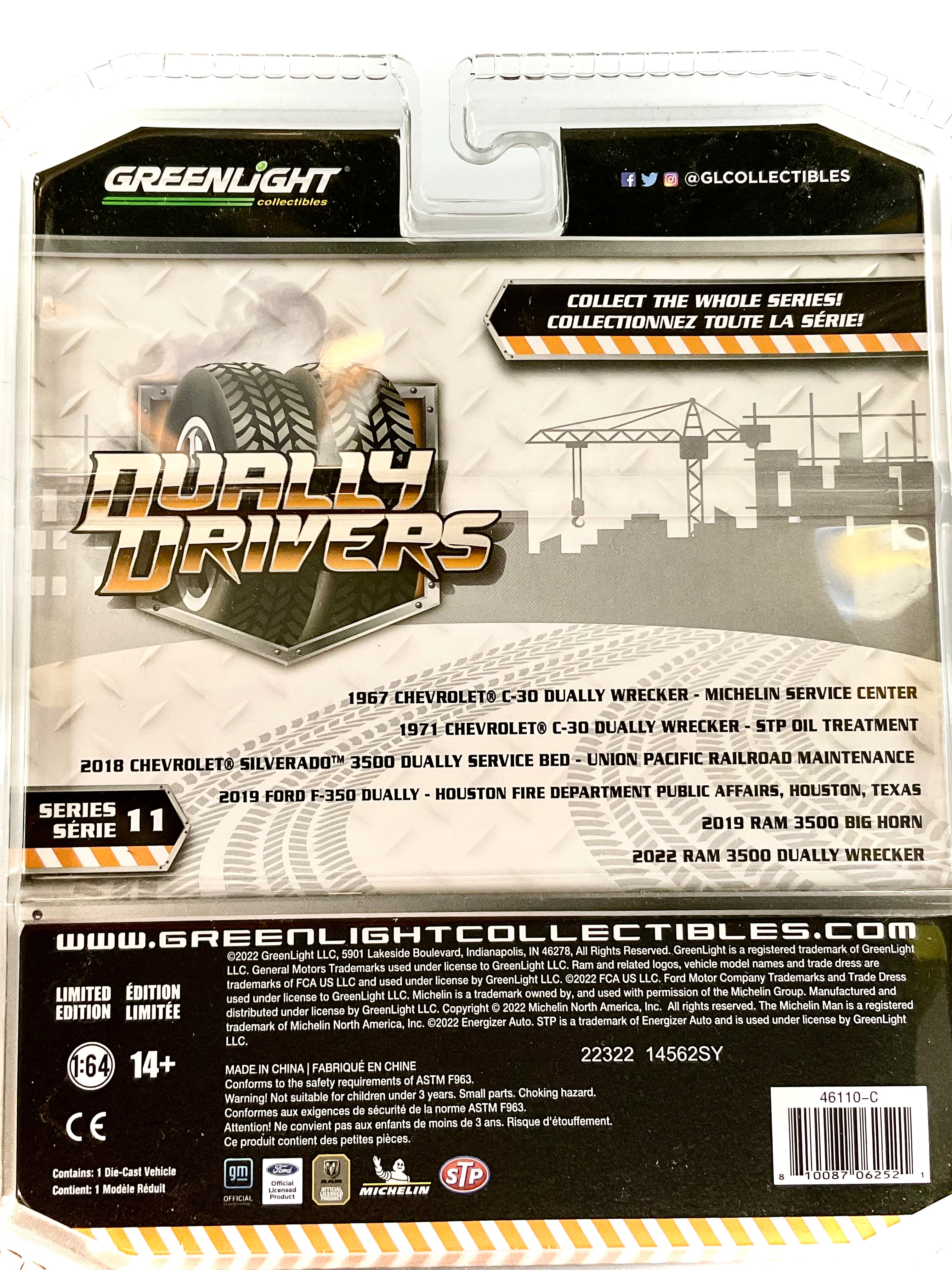 CHEVROLET SILVERADO 3500 , GREENLIGHT scala 1/64