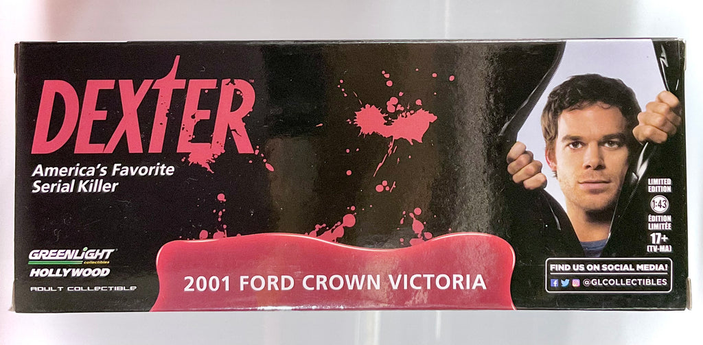 Ford Crown Victoria Police 2001 “Dexter” scala 1:43 – Greenlight 86614-retro confezione