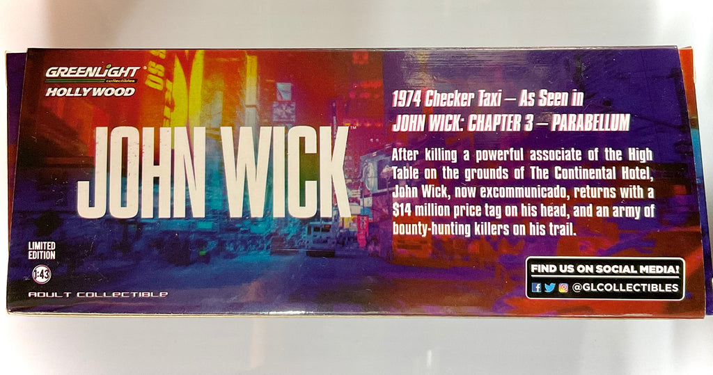 CHEKER TAXI del 1974 ,GREENLIGHT scala 1/43