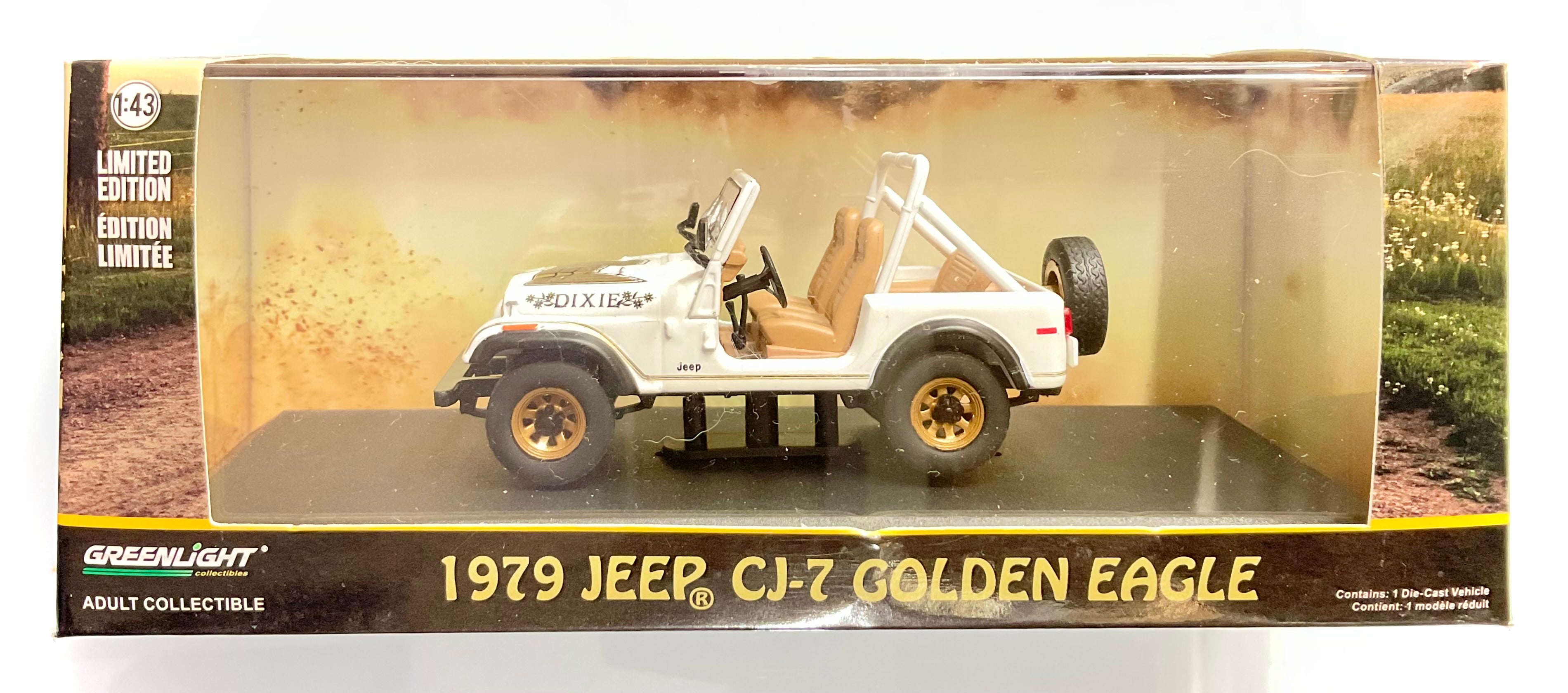 JEEP CJ-7 del 1979 GOLDEN EAGLE , GREENLIGHT scala 1/43