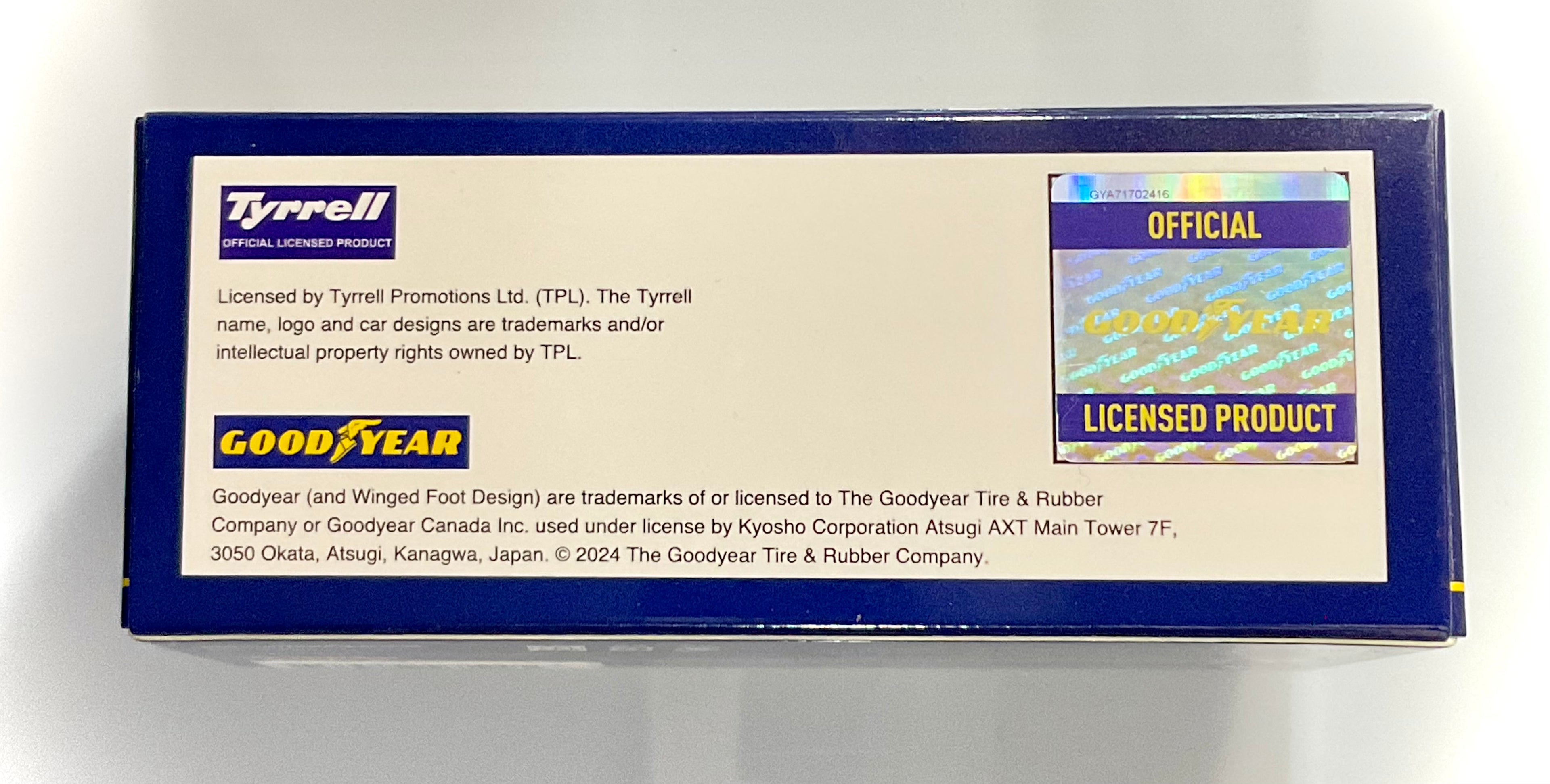 TYRREL P34 n3 del 1977 , KYOSHO scala 1/64