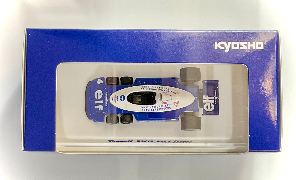 Tyrrell P34/2 #4 Patrick Depailler 1977 scala 1:64 – Kyosho K07038B6-vista da sopra