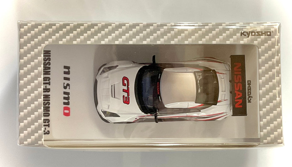 Nissan GT-R Nismo GT3 scala 1:64 – Kyosho 07131LW-vista da sopra