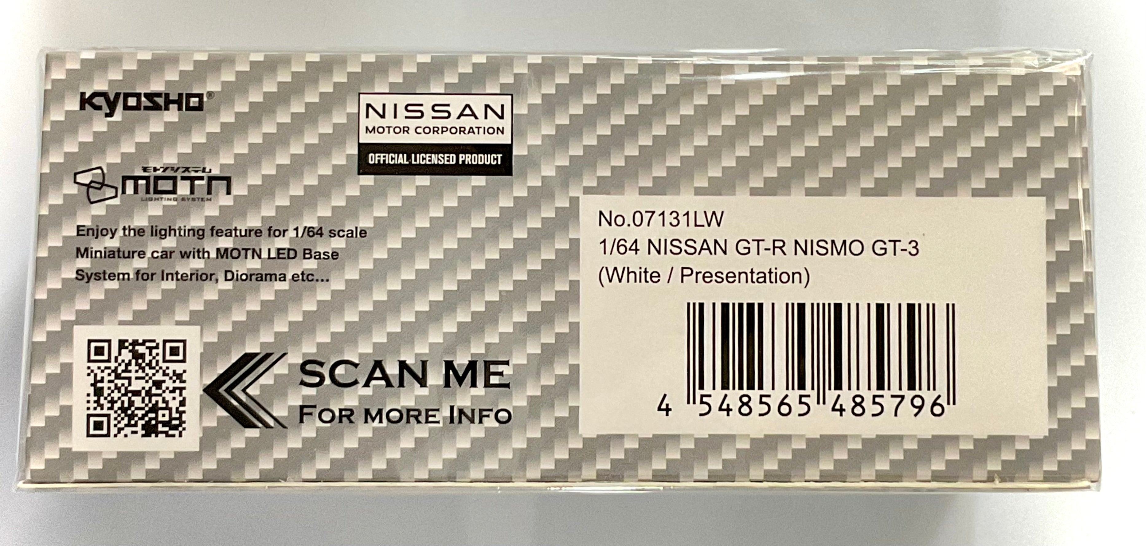NISSAN GT-R NISMO GT-3 , KYOSHO scala 1/64