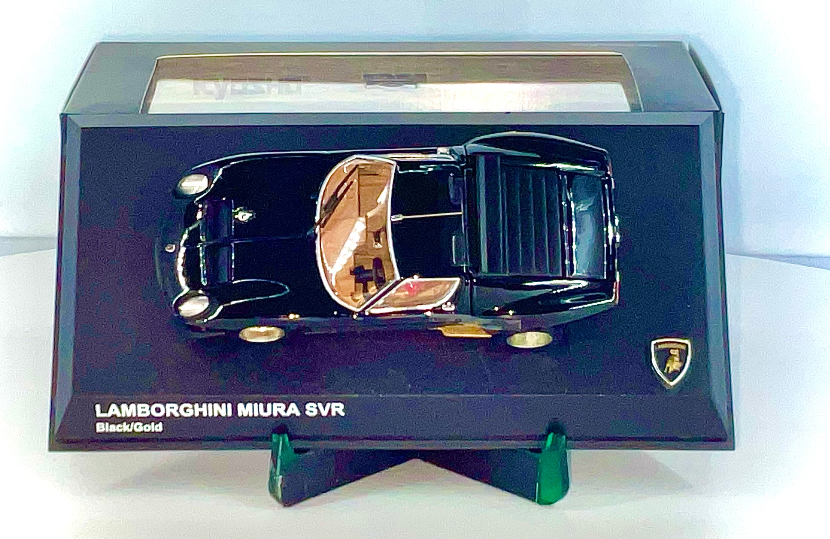 Lamborghini Miura SVR scala 1:43 – Kyosho KS032093R-vista da sopra con tutta la confezione