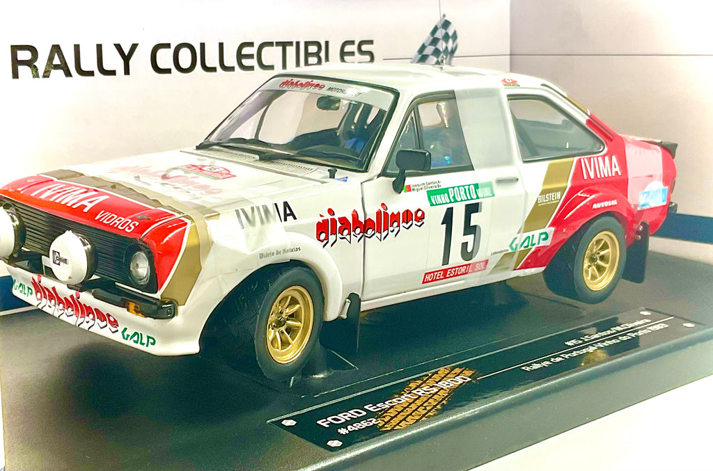 Ford Escort RS 1800 Rally de Portugal 1983 #15 Santos/Oliveira scala 1:18 – Sun Star 4862 - vista 3/4 anteriore