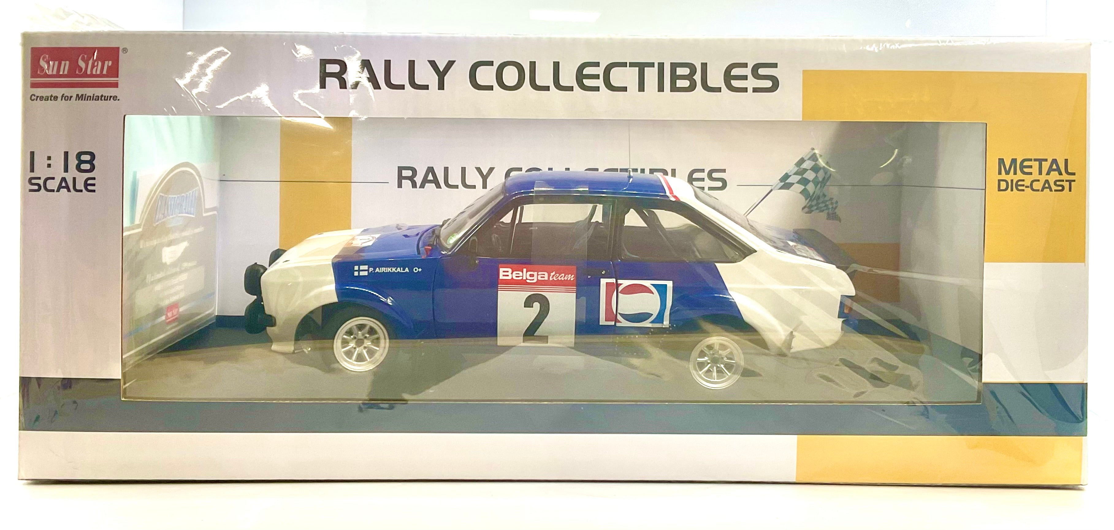 Ford Escort RS 1800 Circuit des Ardennes 1983 #2 Arikkala/Piironen scala 1:18 – Sun Star 4662