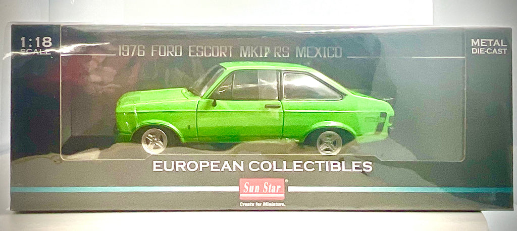 Ford Escort MkII RS Mexico 1976 Verde scala 1:18 – Sun Star 4635R