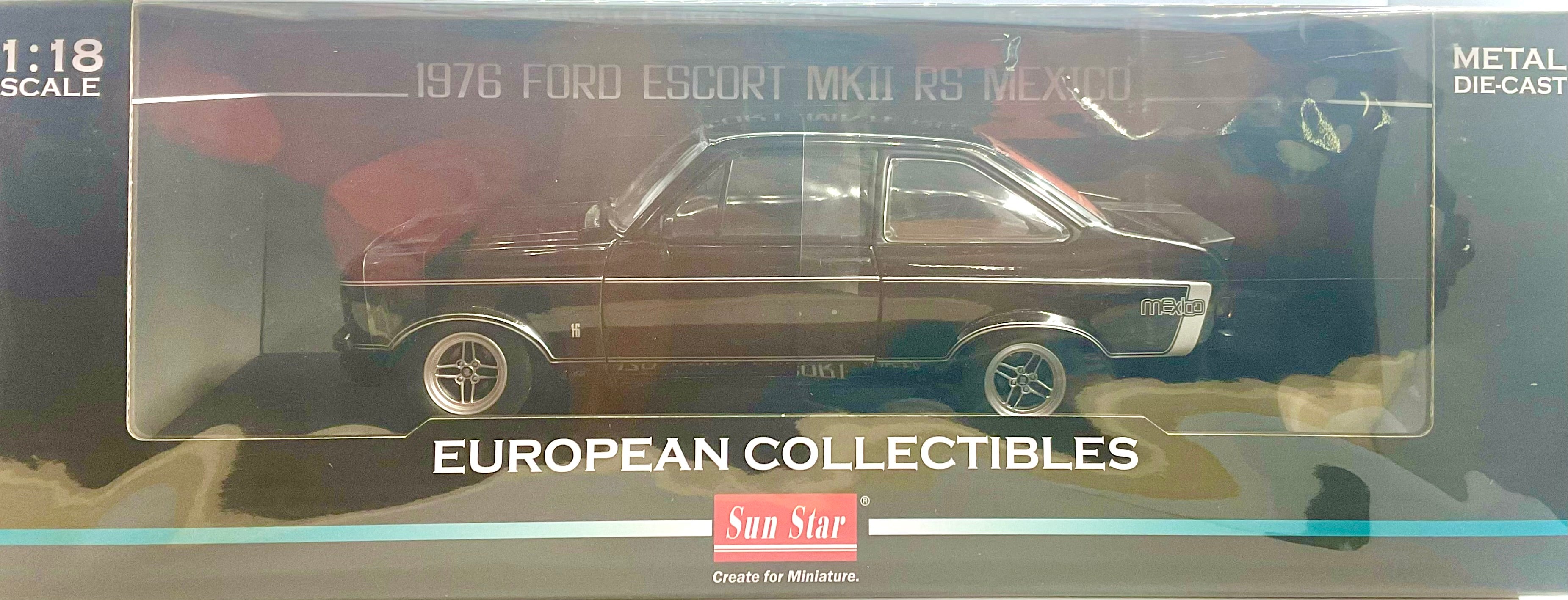 FORD ESCORT RS MKII RS MEXICO del 1976 , SUN STAR scala 1/18