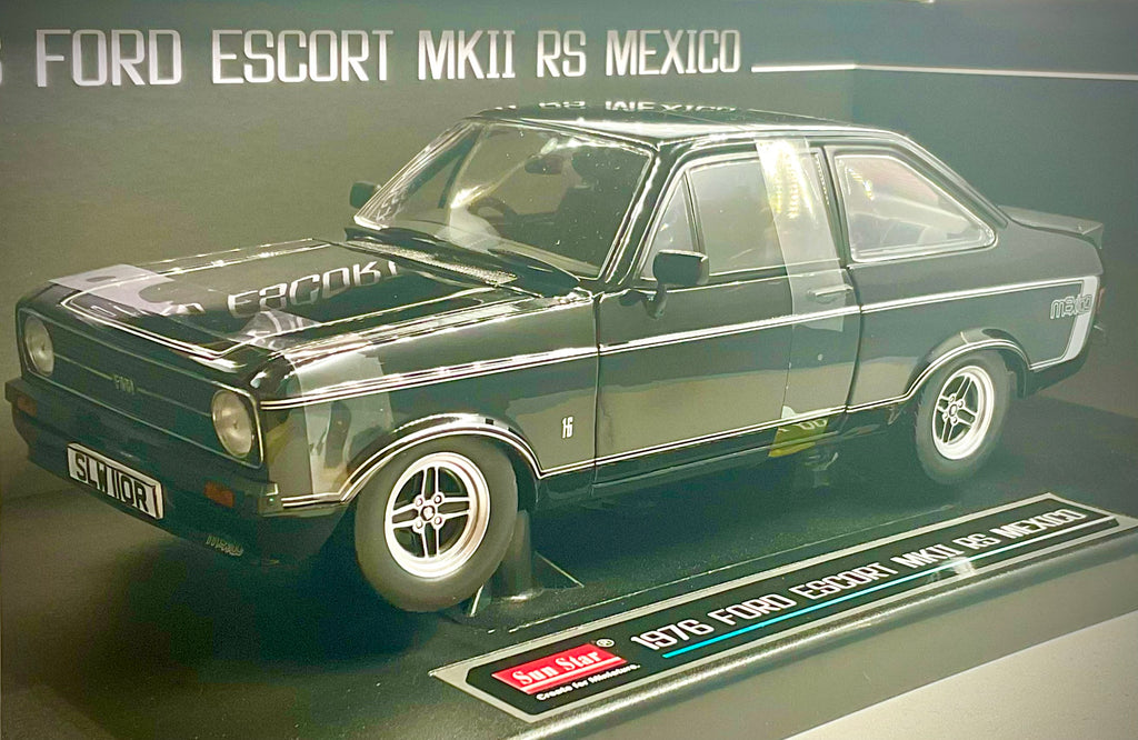 Ford Escort RS MkII Mexico 1976 scala 1:18 – Sun Star 4634R - vista 3/4 anteriore