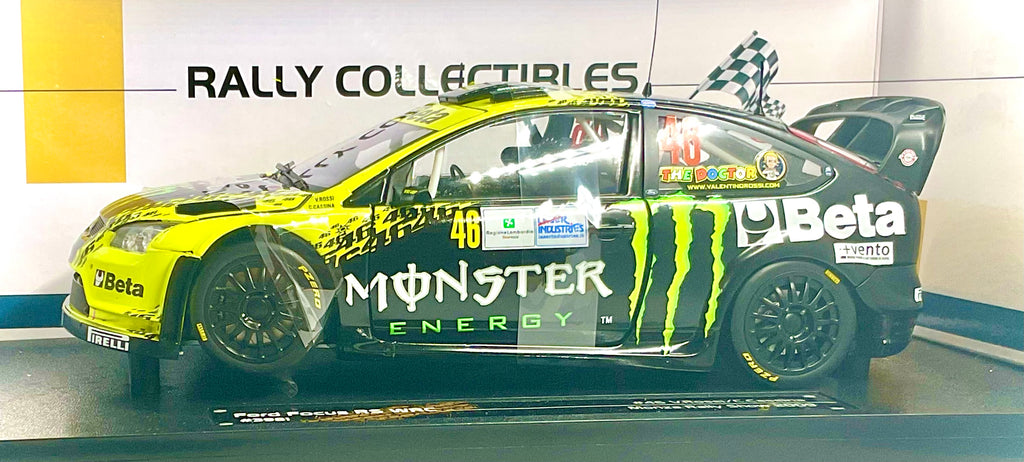 Ford Focus RS WRC 2009 Monza Rally Show #46 Valentino Rossi scala 1:18 – Sun Star 3981 -vista laterale