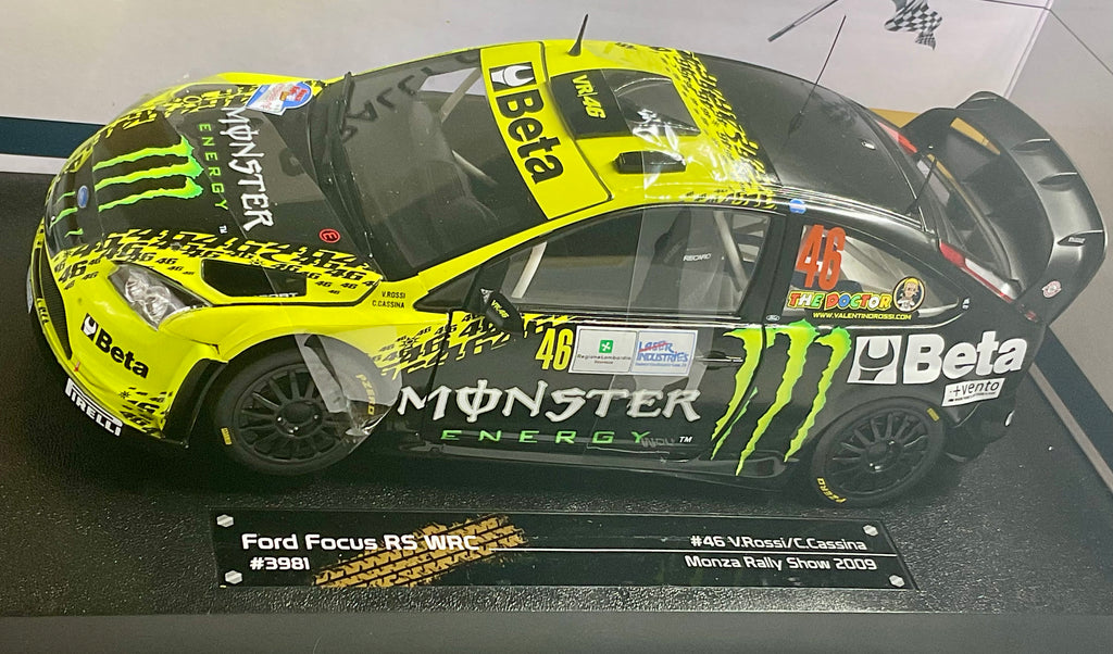 Ford Focus RS WRC 2009 Monza Rally Show #46 Valentino Rossi scala 1:18 – Sun Star 3981 - vista da sopra 