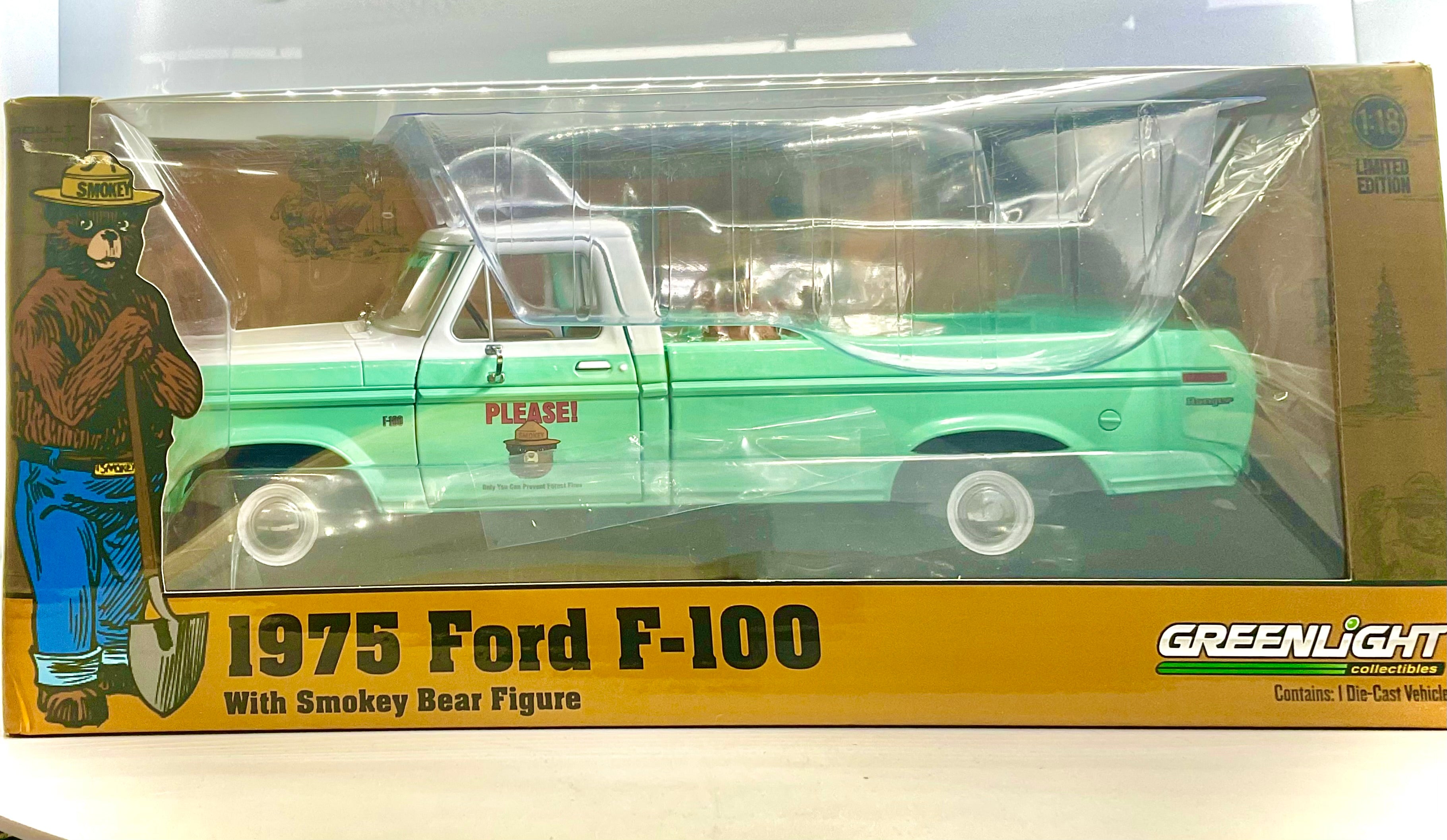 Ford F-100 1975 Smokey Bear scala 1:18 – Greenlight 13636
