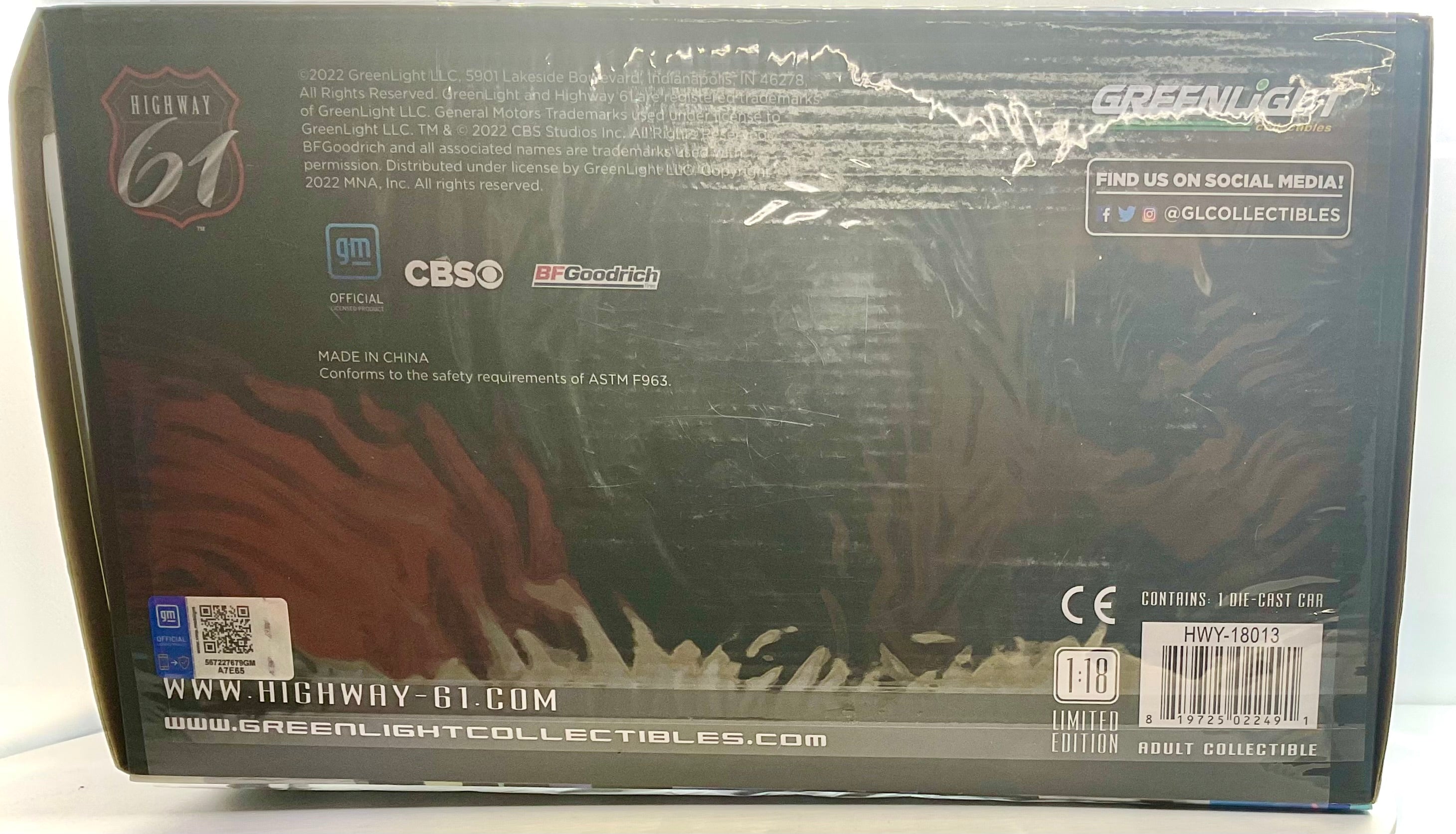 HUMMER H2 , HIGHWAY 61 GREENLIGHT scala 1/18