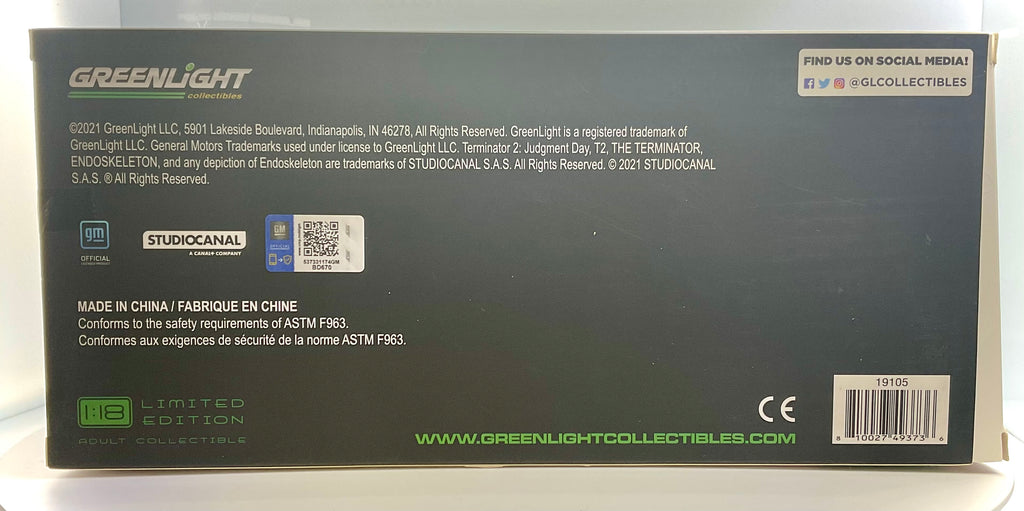 CHEVROLET CAPRICE METROPOLITAN POLICE del 1987 , GREENLIGHT scala 1/18