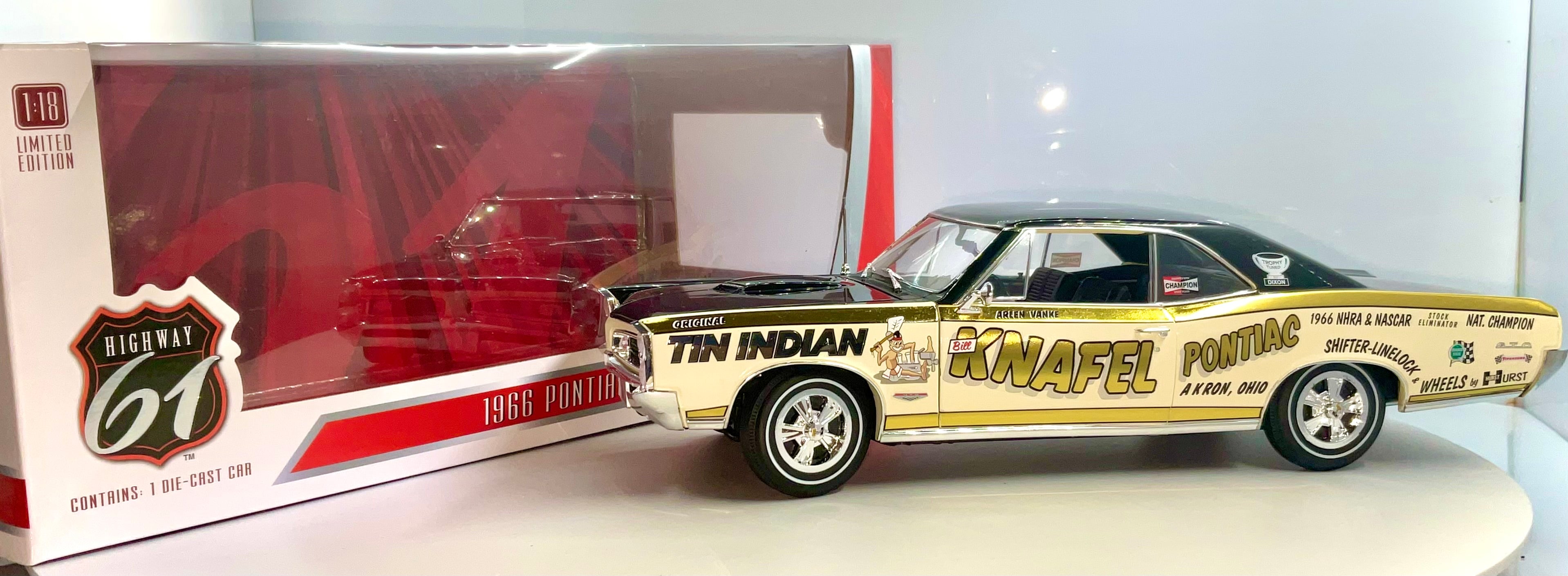 PONTIAC GTO del 1966 , HIGHWAY 61  GREENLIGHT scala 1/18