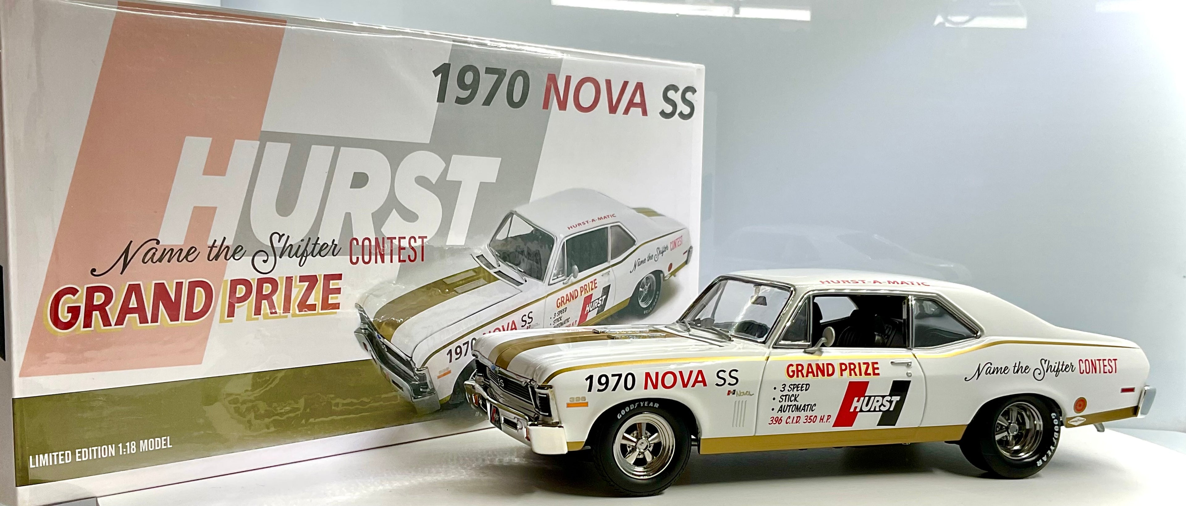 CHEVROLET NOVA SS HURST del 1970 , GMP GREENLIGHT  scala 1/18