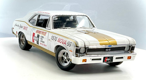 Chevrolet Nova SS Hurst 1970 scala 1:18 – GMP Greenlight-vista 3/4 anteriore