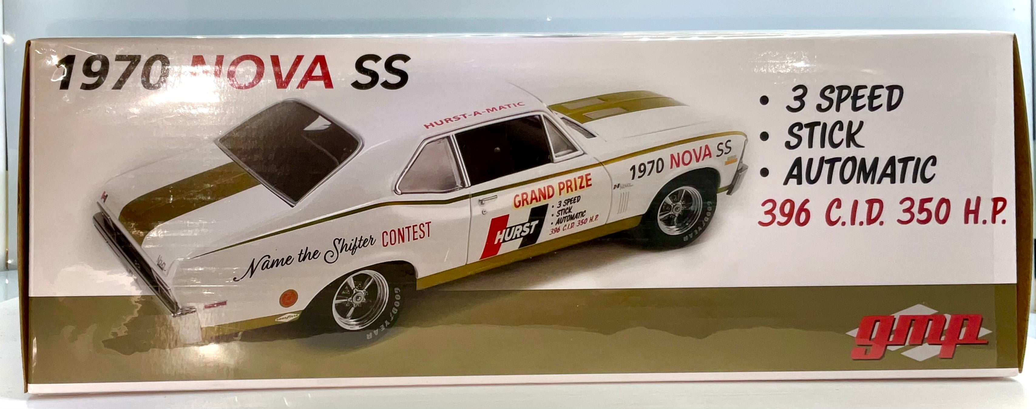 CHEVROLET NOVA SS HURST del 1970 , GMP GREENLIGHT  scala 1/18