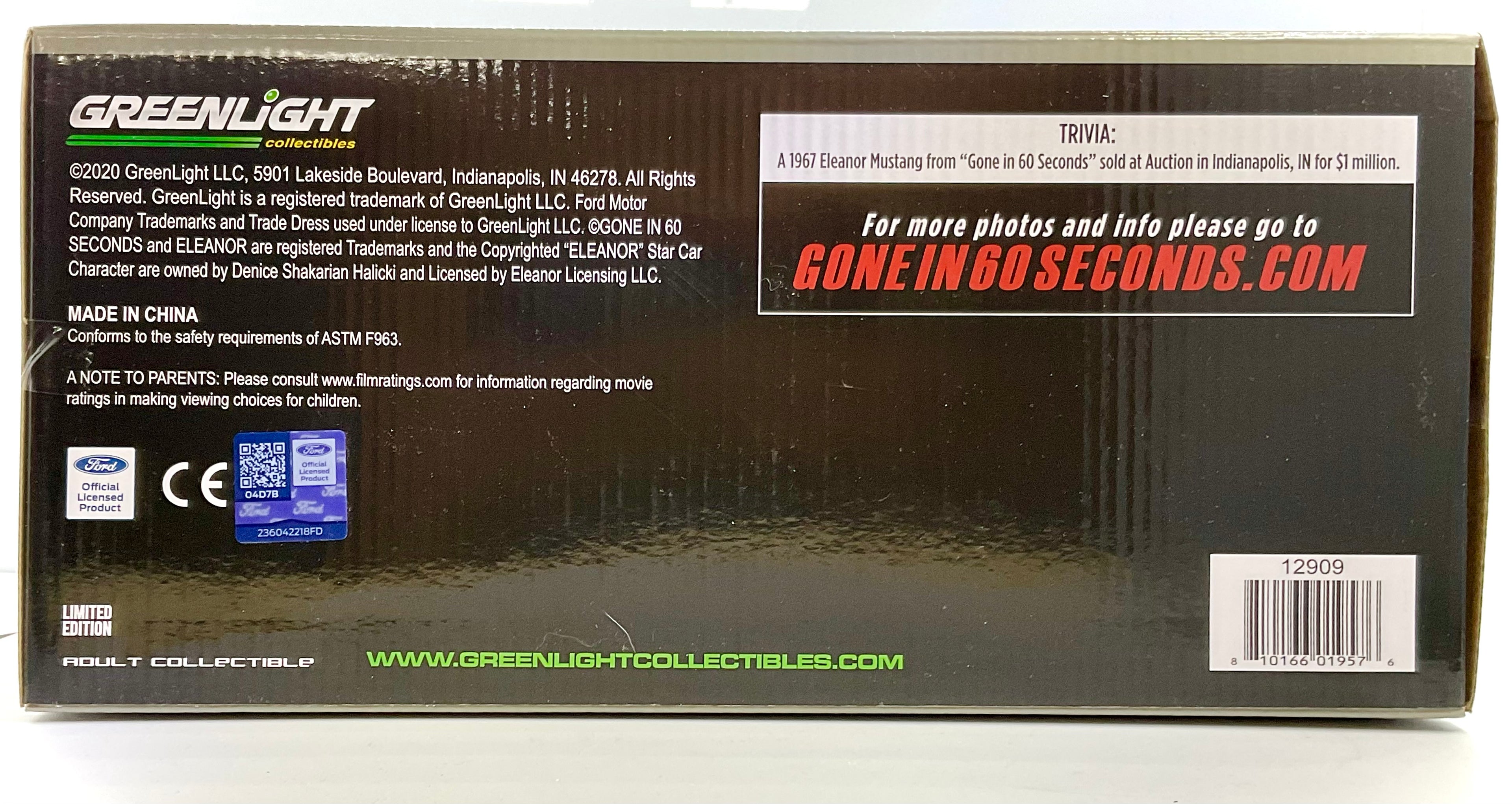 FORD MUSTANG del 1967 , GREENLIGHT scala 1/18