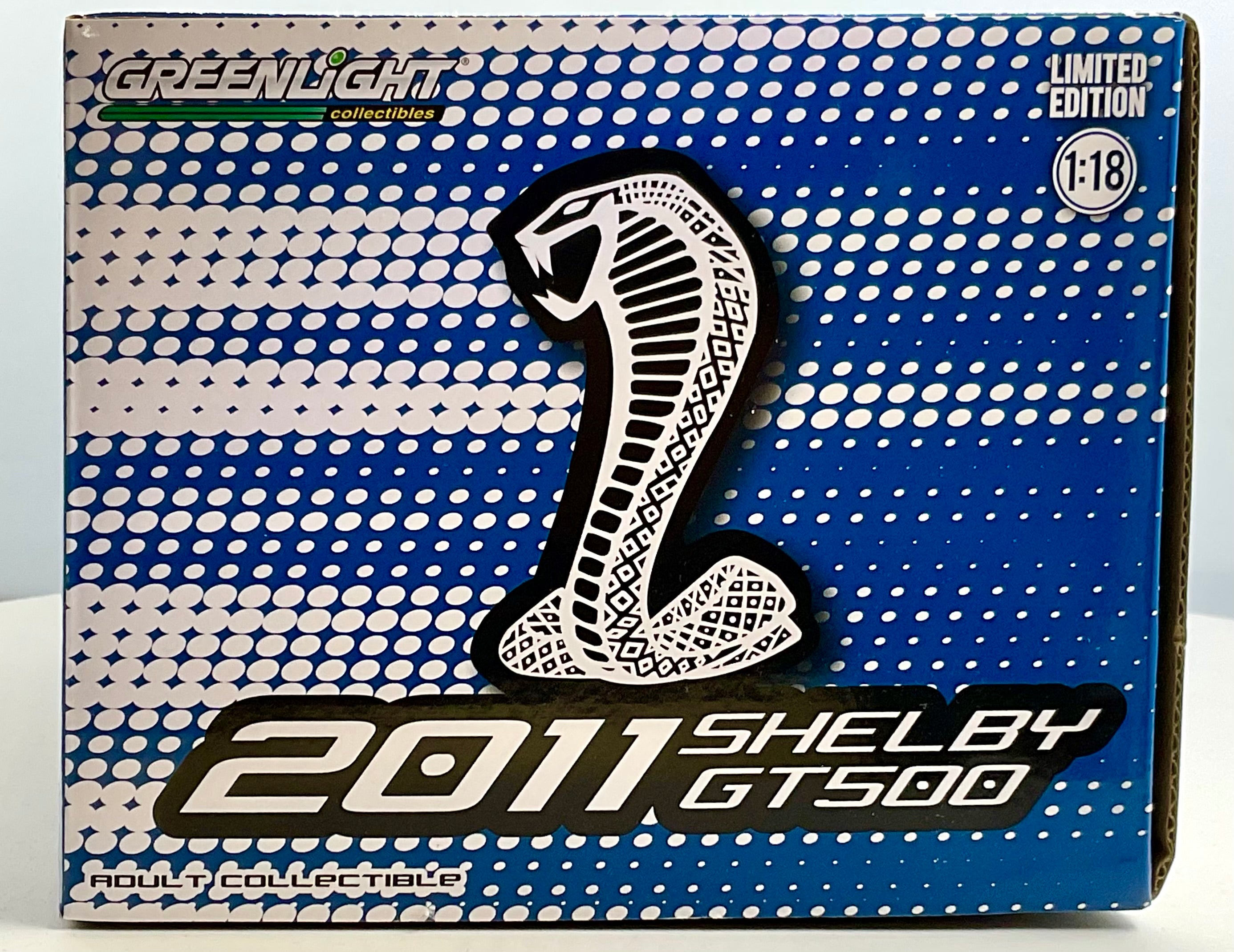 FORD MUSTANG SHELBY GT500 , GREENLIGHT scala 1/18