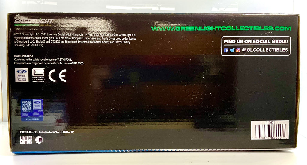 FORD MUSTANG SHELBY GT500 , GREENLIGHT scala 1/18