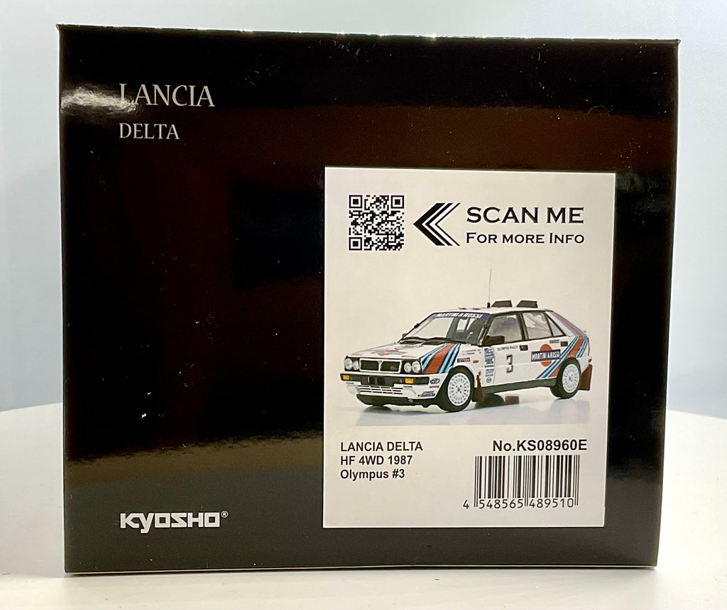 LANCIA DELTA  HF 4WD del 1987 , KYOSHO scala 1/18