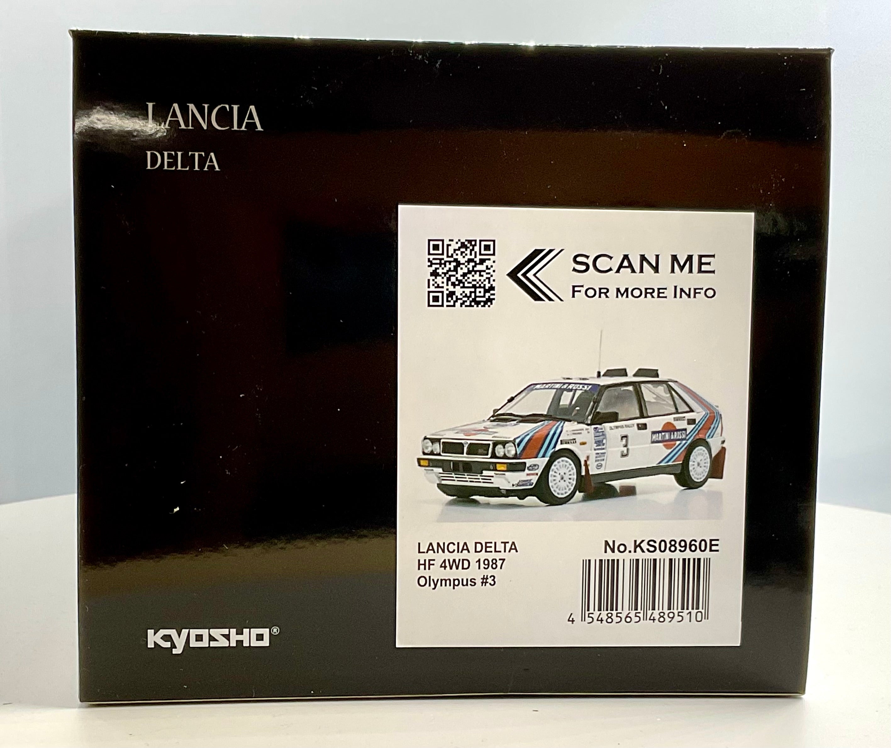 LANCIA DELTA  HF 4WD del 1987 , KYOSHO scala 1/18