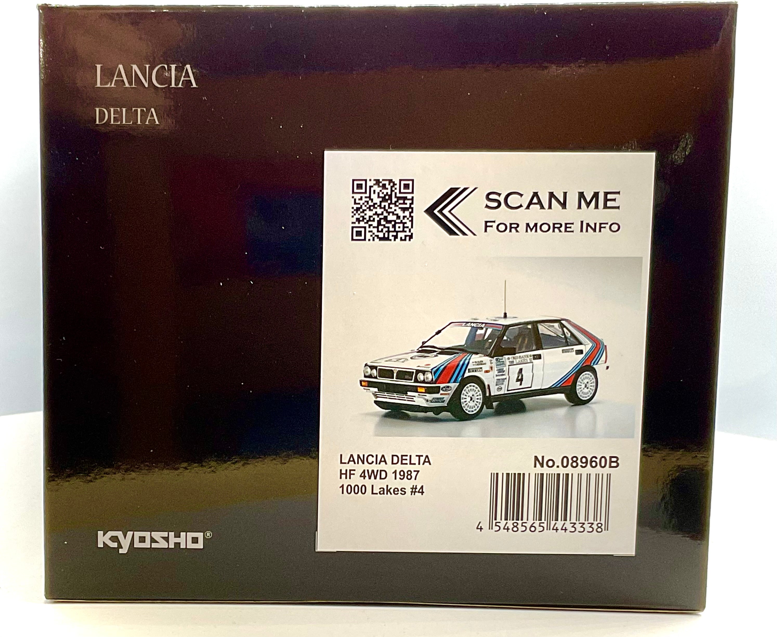 LANCIA DELTA HF 4WD  del 1987 , KYOSHO scala 1/18