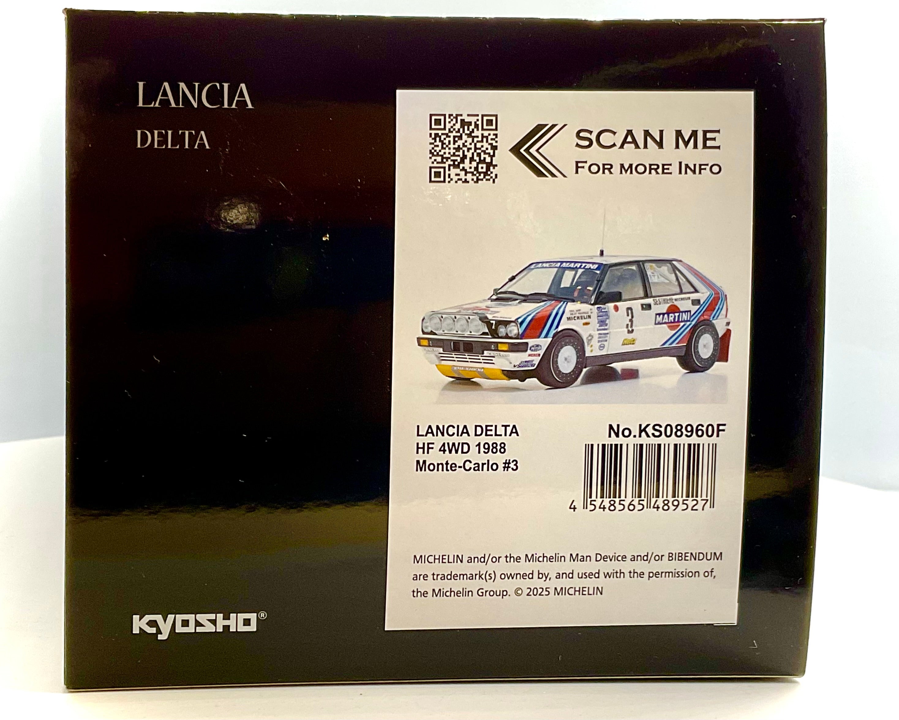 LANCIA DELTA HF 4WD del 1988 , KYOSHO scala 1/18