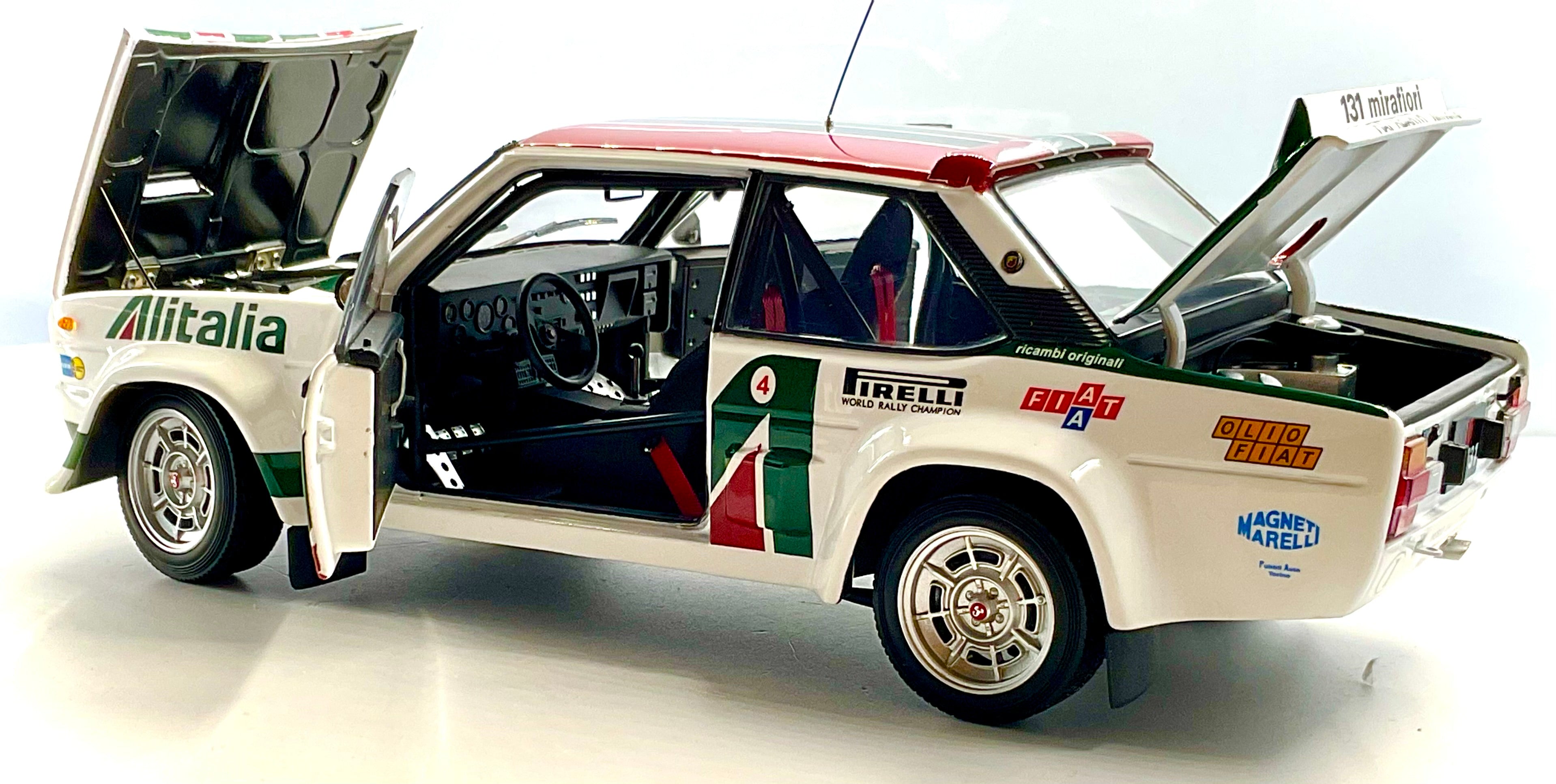 FIAT 131 ABARTH del 1976 , KYOSHO scala 1/18