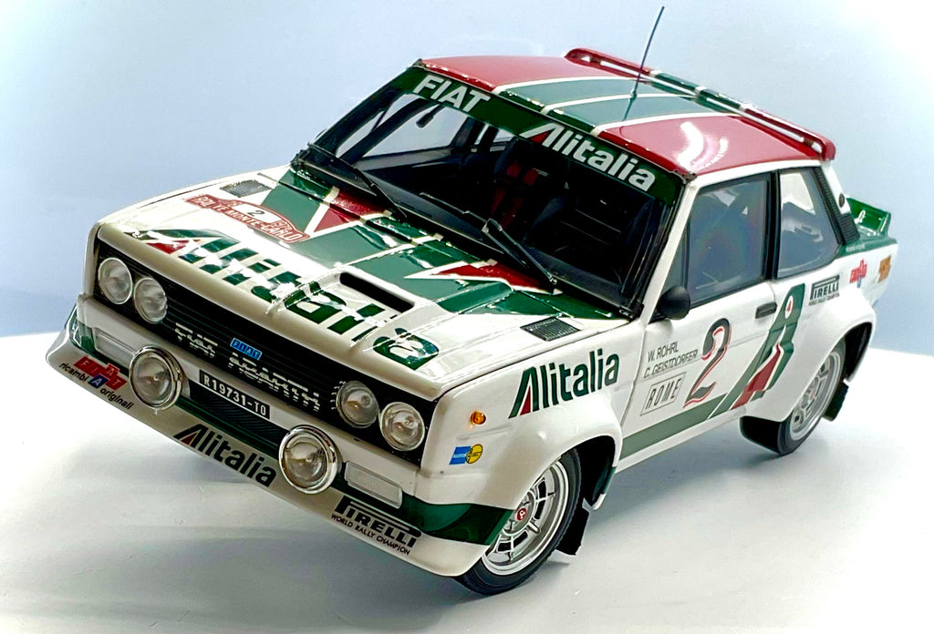 FIAT 131 ABARTH del 1976 , KYOSHO scala 1/18