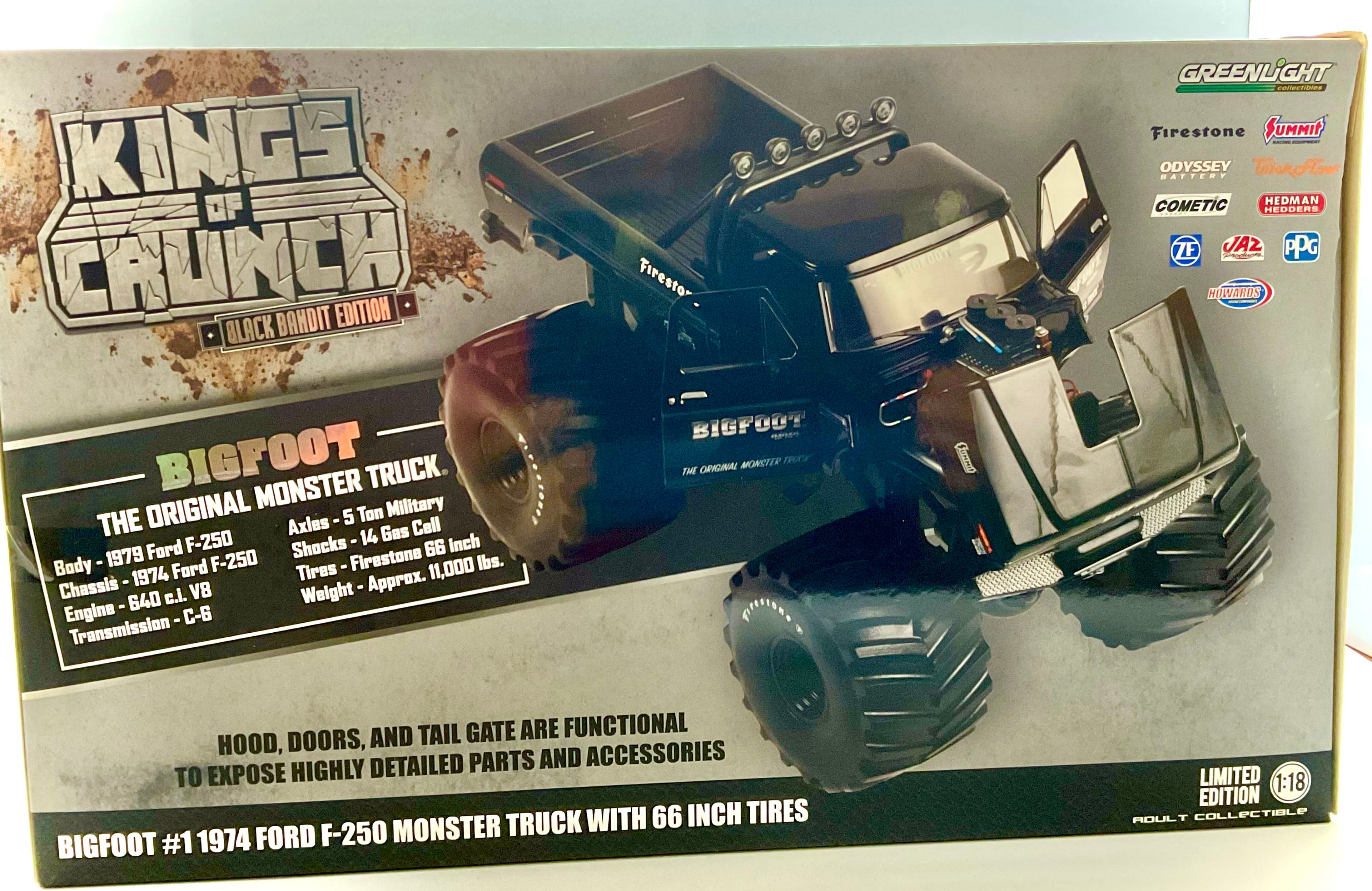 FORD F-250 KINGS of CRUNCH GREENLIGHT scala 1/18