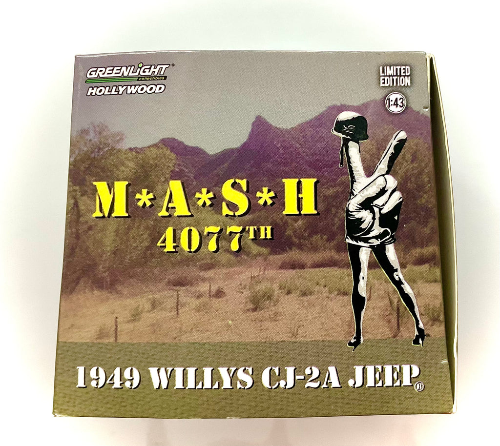 Jeep Willys CJ-2A 1949 M*A*S*H 4077th scala 1:43 – Greenlight 86592
