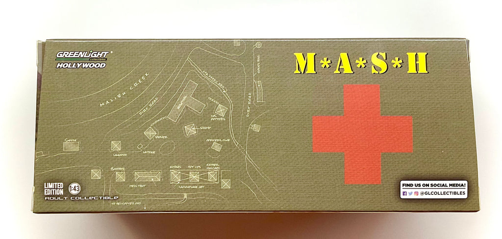Jeep Willys CJ-2A 1949 M*A*S*H 4077th scala 1:43 – Greenlight 86592