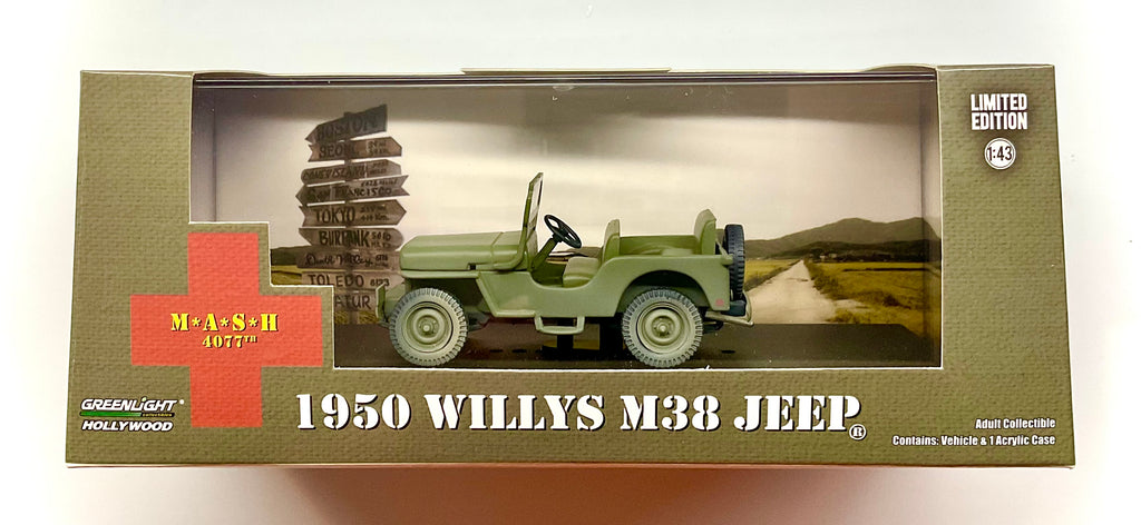 Jeep Willys M38 1950 M*A*S*H 4077th scala 1:43 – Greenlight