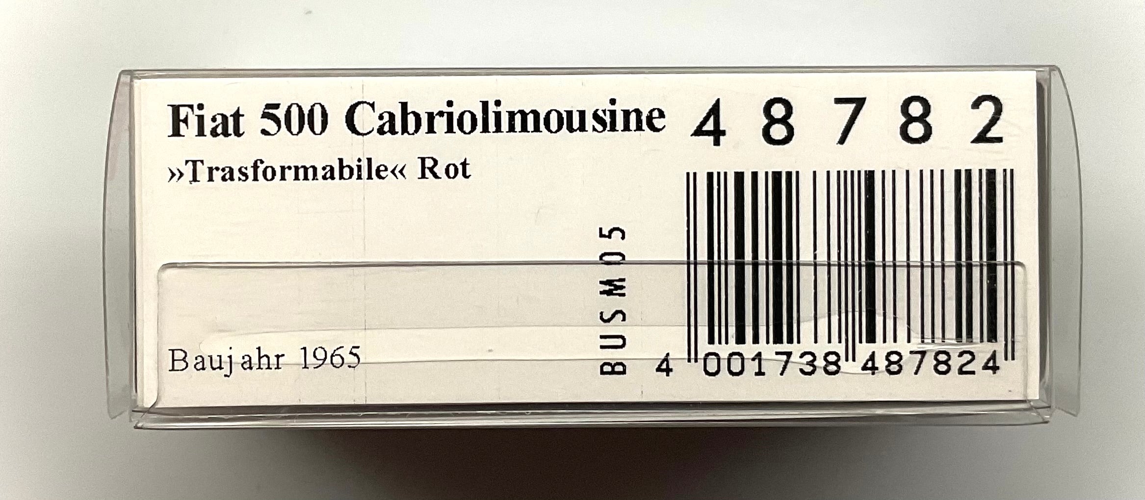 FIAT 500 del 1965 , BUSCH scala 1/87 ( H0 )