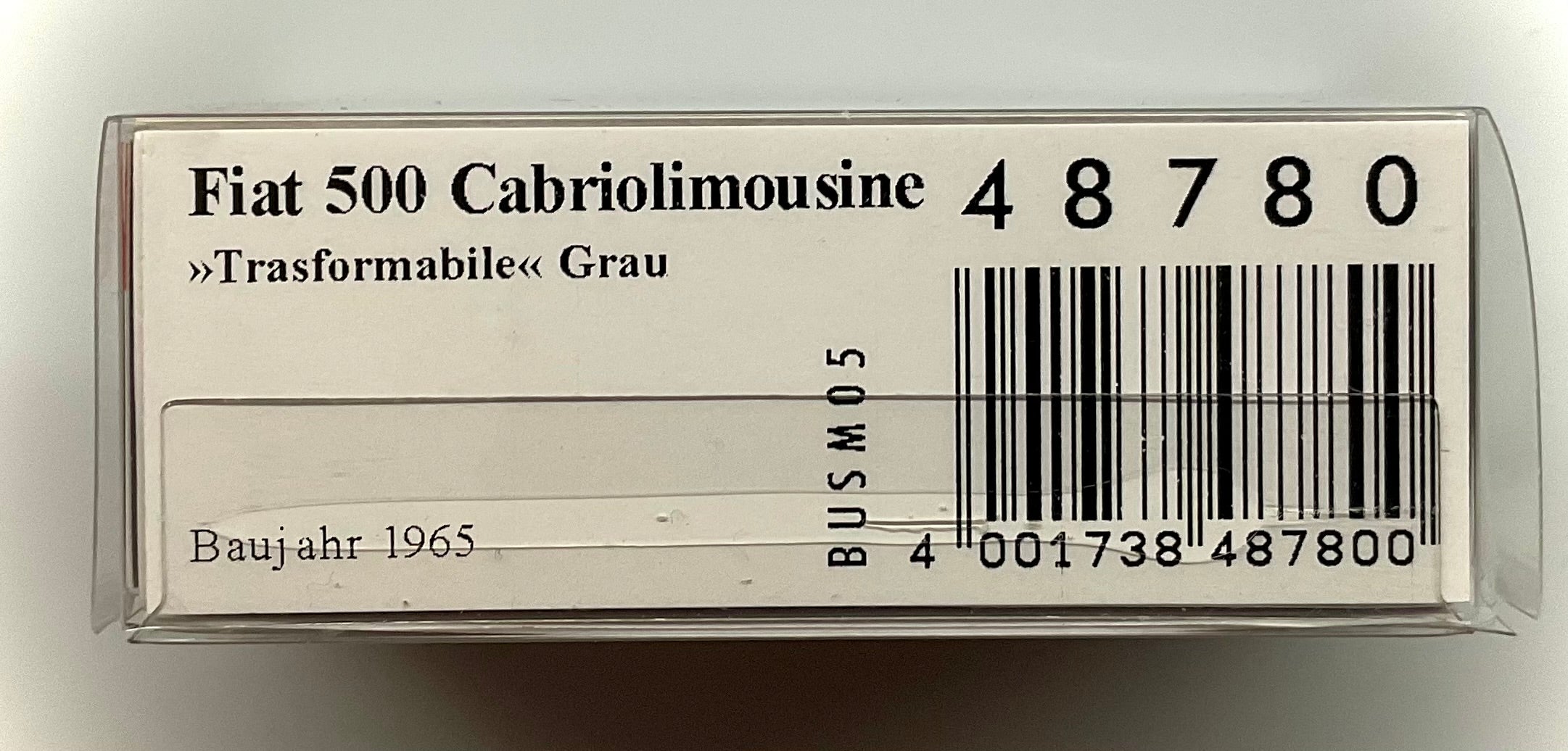 FIAT 500 del 1965 , BUSCH scala 1/87 ( H0 )