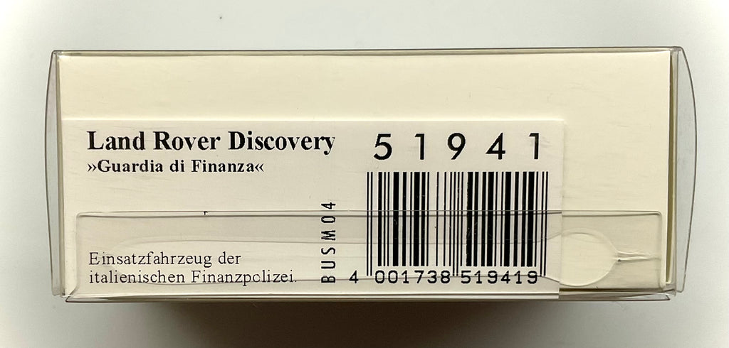 Land Rover Discovery Guardia di Finanza 1:87 – BUSCH 51941