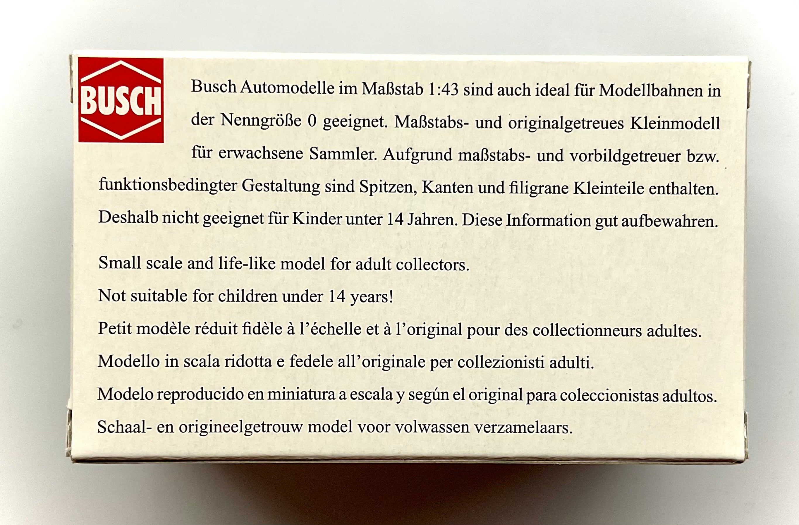 PIAGGIO APE 50 , BUSCH scala 1/43