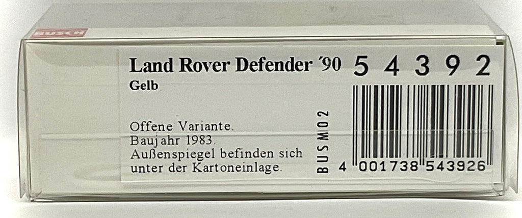 Land Rover Defender 90 1:87 – BUSCH 54392