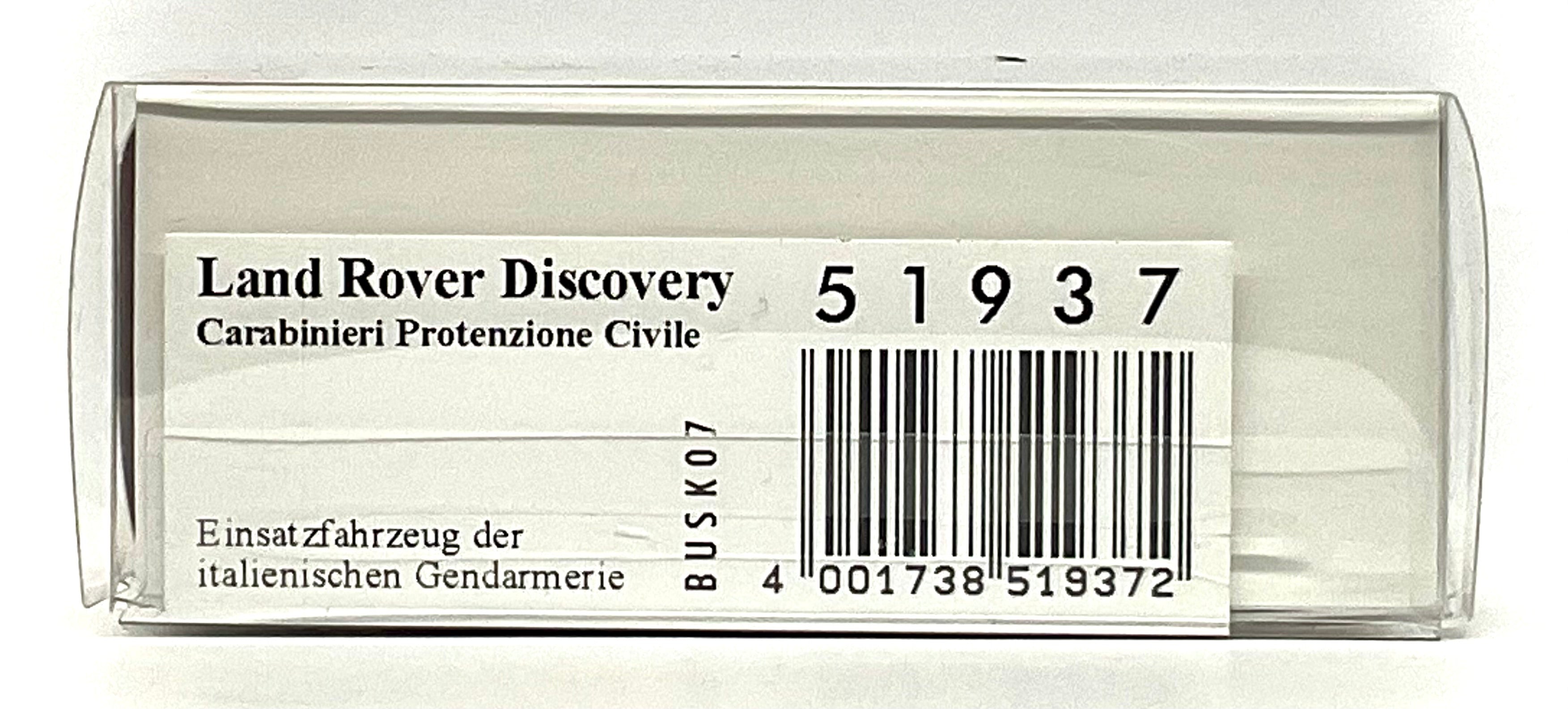 Land Rover Discovery Carabinieri Protezione Civile 1:87 – BUSCH 51937