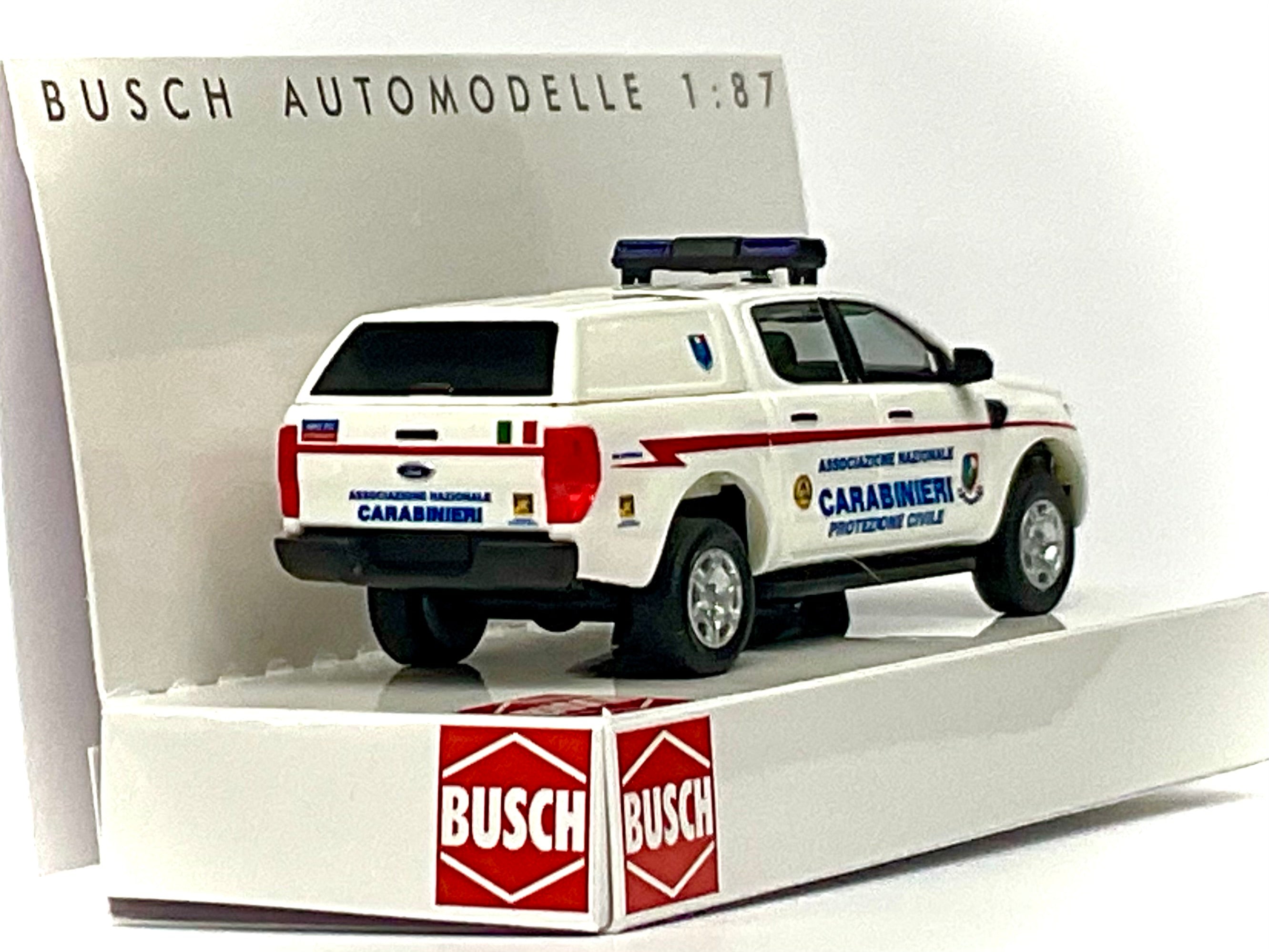 Ford Ranger Carabinieri 1:87 – BUSCH 52823- vista 3/4 posteriore 