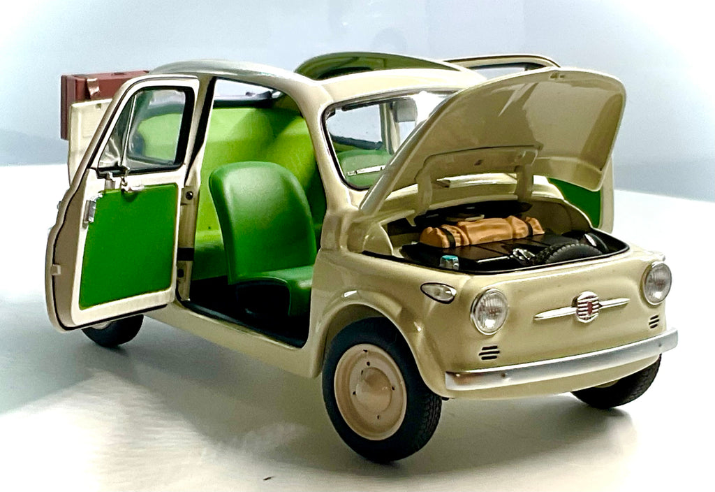 Fiat Nuova 500 White Accessories Avorio scala 1:18 – Kyosho 08966WA